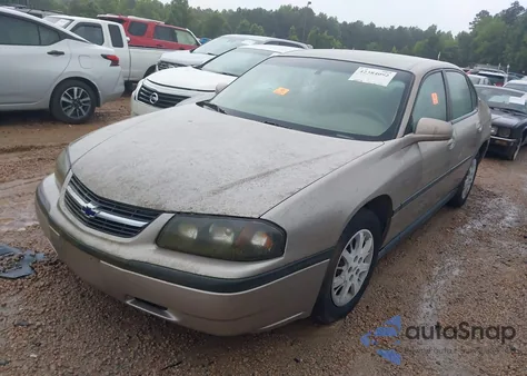 2002 Chevrolet Impala из США, поврежденный, VIN 2G1WF52E129147766